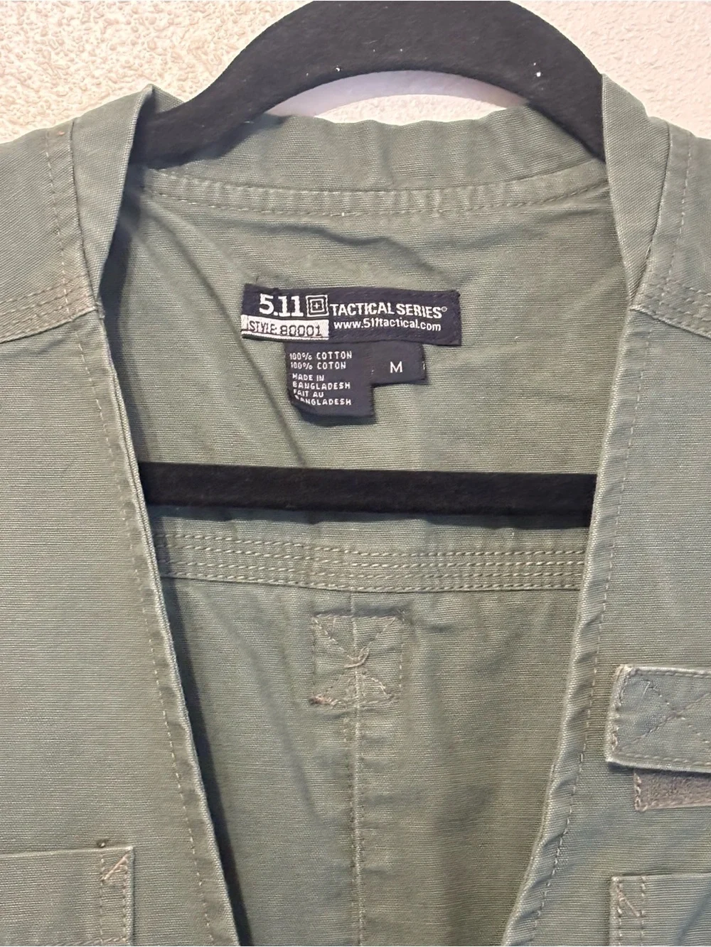 5.11 Tactical Olive Utility Vest with Multiple Pockets M 0061S